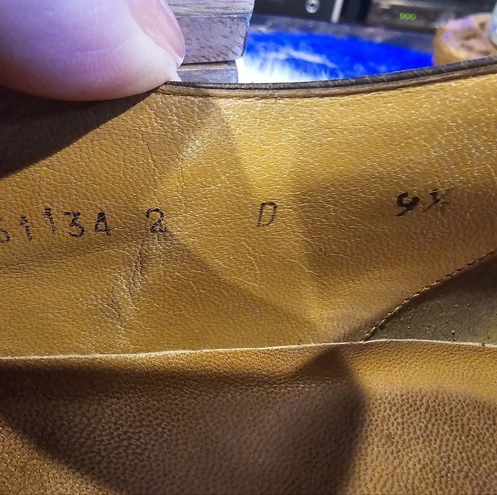 Santoni Nuvola Vintage Leather Derby Laceup Shoes Size 9.5